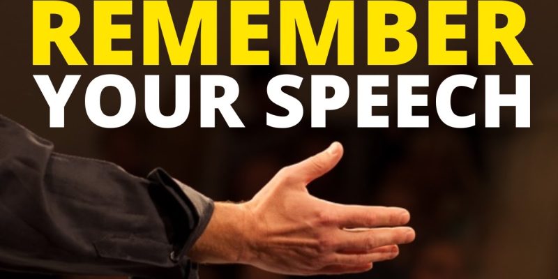 3 Simple Steps to Remember Your Speech