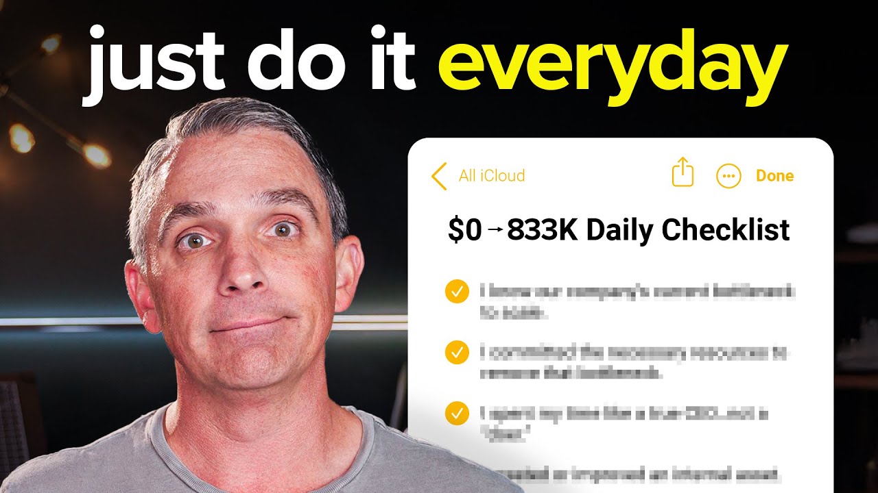 A daily checklist to get your business to 3k/mo