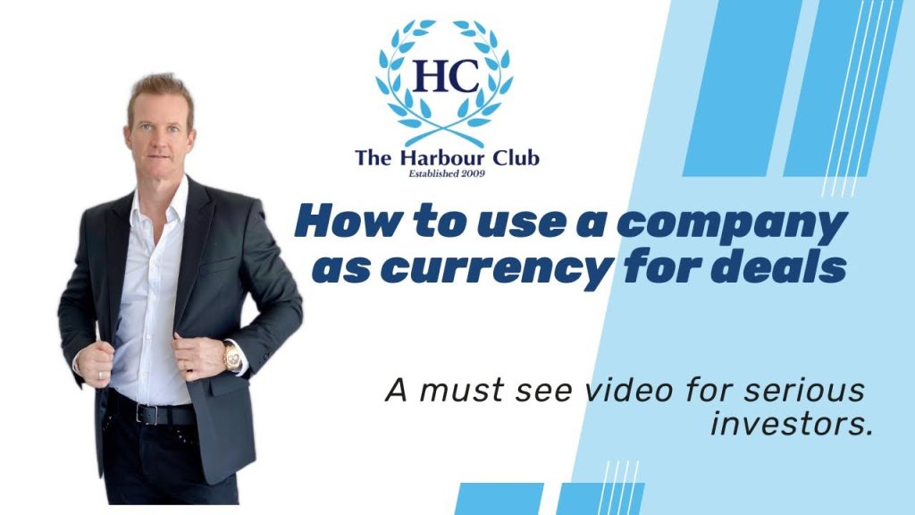 Using a company as deal currency. Using a company as deal currency.