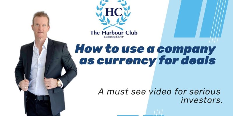 Using a company as deal currency.