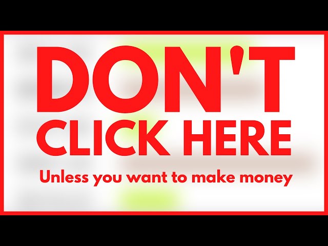 DON’T CLICK HERE (Unless You Want To Make Money On Clickbank) DON’T CLICK HERE (Unless You Want To Make Money On Clickbank)