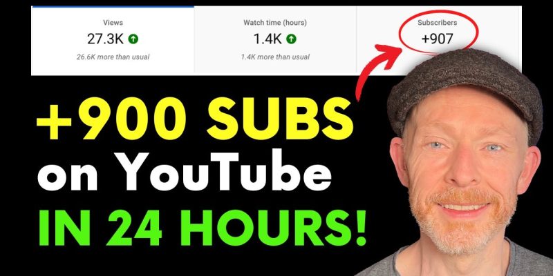 Free YouTube Subscribers: Gain 900 REAL SUBSCRIBERS in 24 Hours?
